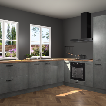 Beton Parelgrijs keuken Konin 67045