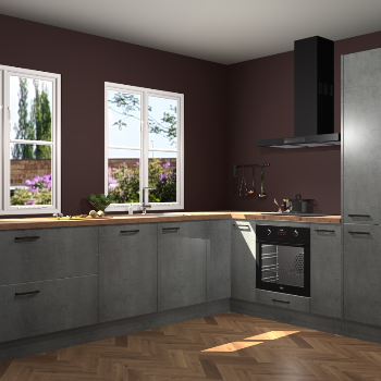 Beton Parelgrijs keuken Konin 67046