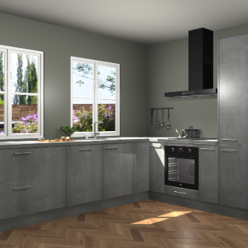 Beton Parelgrijs keuken Konin 67076