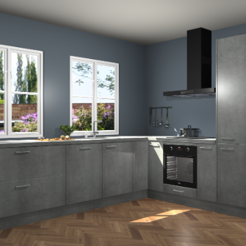 Beton Parelgrijs keuken Konin 67078