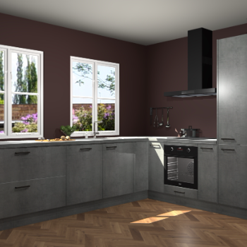 Beton Parelgrijs keuken Konin 67083