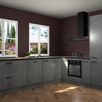 Beton Parelgrijs keuken Konin 67112