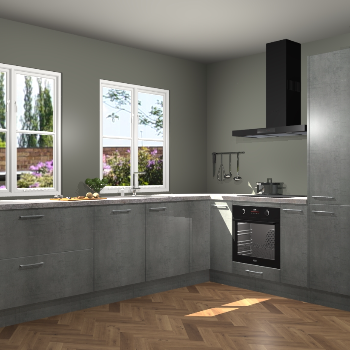 Beton Parelgrijs keuken Konin 67120