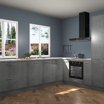 Beton Parelgrijs keuken Konin 67121