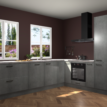 Beton Parelgrijs keuken Konin 67124