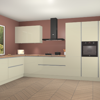 Magnolia hoogglans greeploze keuken Debrecen 67499