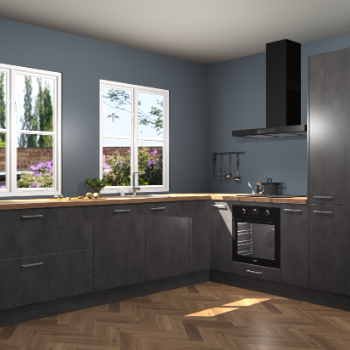 Beton Antraciet keuken Konin 67246