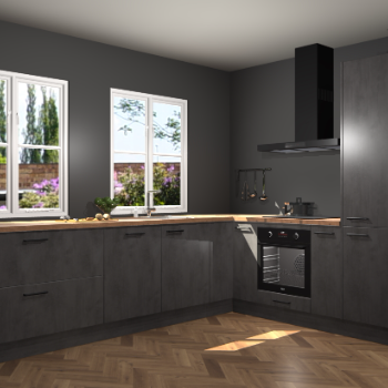 Beton Antraciet keuken Konin 67249