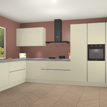 Magnolia hoogglans greeploze keuken Debrecen 67599