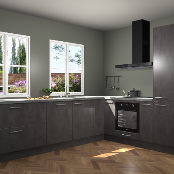 Beton Antraciet keuken Konin 67271