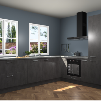 Beton Antraciet keuken Konin 67272