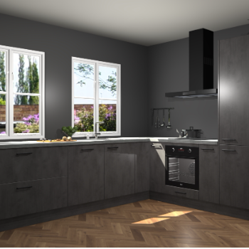 Beton Antraciet keuken Konin 67274