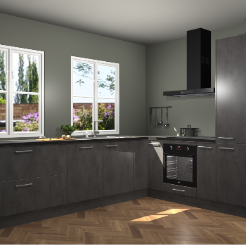 Beton Antraciet keuken Konin 67278