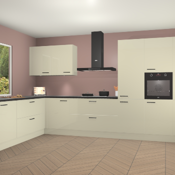 Magnolia hoogglans keuken Debrecen 67607