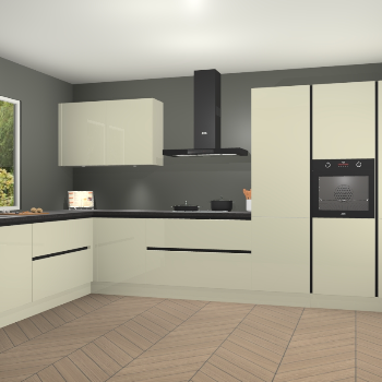 Magnolia hoogglans greeploze keuken Debrecen 67609