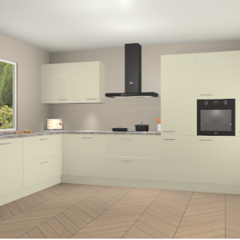 Magnolia hoogglans keuken Debrecen 67610