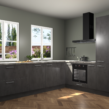 Beton Antraciet keuken Konin 67284