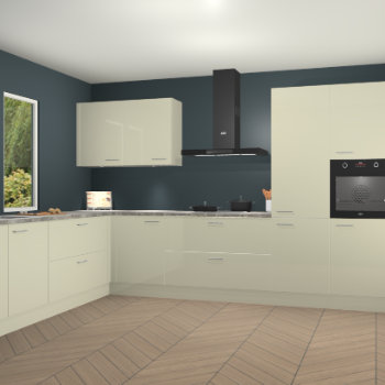 Magnolia hoogglans keuken Debrecen 67611