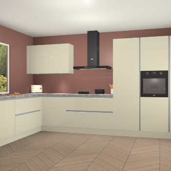 Magnolia hoogglans greeploze keuken Debrecen 67613