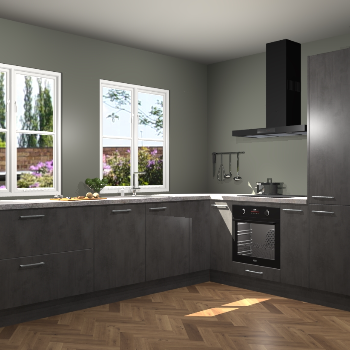 Beton Antraciet keuken Konin 67290