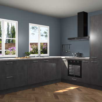 Beton Antraciet keuken Konin 67291