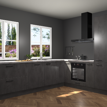 Beton Antraciet keuken Konin 67293