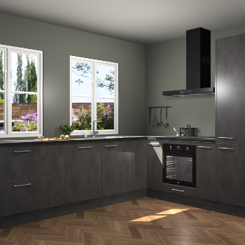 Beton Antraciet keuken Konin 67296