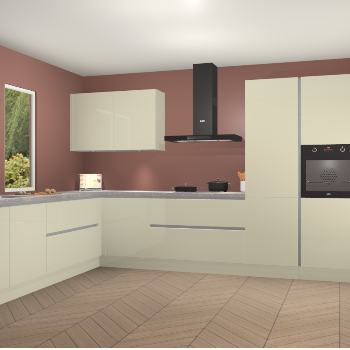 Magnolia hoogglans greeploze keuken Debrecen 67619