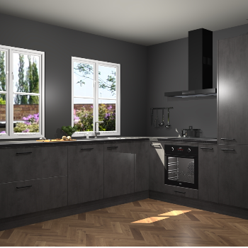 Beton Antraciet keuken Konin 67299