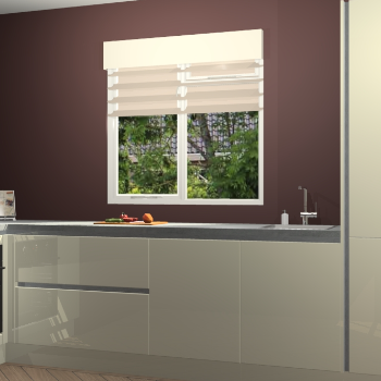 Magnolia hoogglans greeploze keuken Luzern 60104