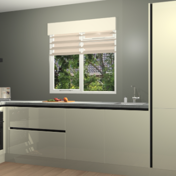 Magnolia hoogglans greeploze keuken Luzern 60107