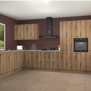 Goud Eiken keuken Debrecen 68040