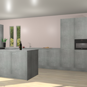 Beton parelgrijs keuken Krakor 79022