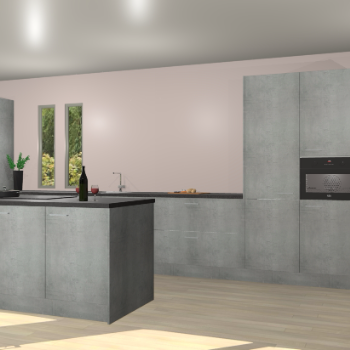 Beton parelgrijs keuken Krakor 79034