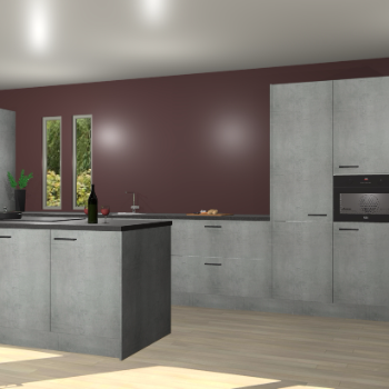 Beton parelgrijs keuken Krakor 79036