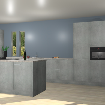 Beton parelgrijs keuken Krakor 79047