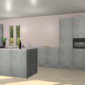 Beton parelgrijs keuken Krakor 79110