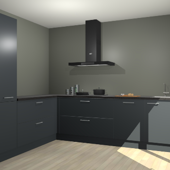 Onyxgrijze keuken Antibes 60811