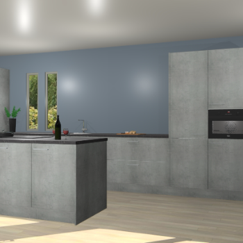 Beton parelgrijs keuken Krakor 79126