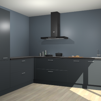 Onyxgrijze keuken Antibes 60812