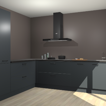 Onyxgrijze keuken Antibes 60814