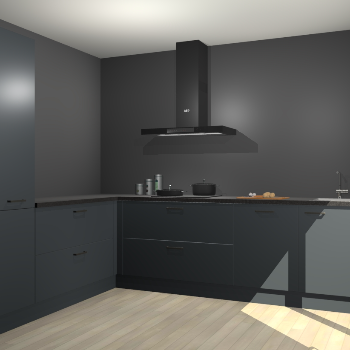 Onyxgrijze keuken Antibes 60815