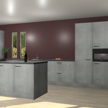 Beton parelgrijs keuken Krakor 79135