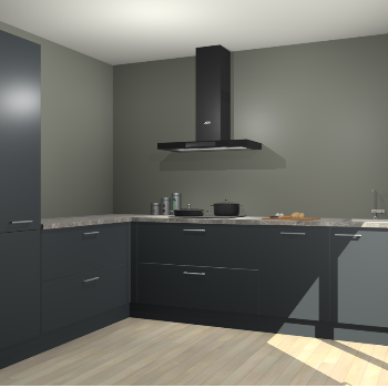 Onyxgrijze keuken Antibes 60824