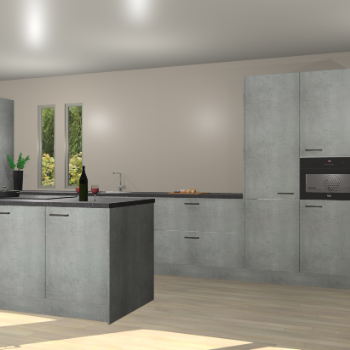 Beton parelgrijs keuken Krakor 79137