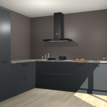 Onyxgrijze keuken Antibes 60827