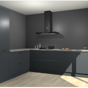 Onyxgrijze keuken Antibes 60828