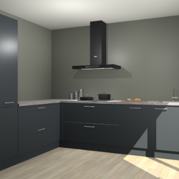 Onyxgrijze keuken Antibes 60842