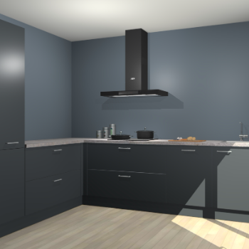 Onyxgrijze keuken Antibes 60843