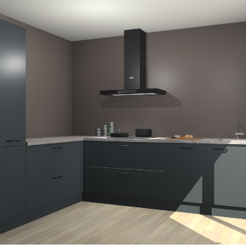 Onyxgrijze keuken Antibes 60885